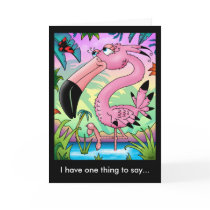 Glamorous Flamingo Greeting Card