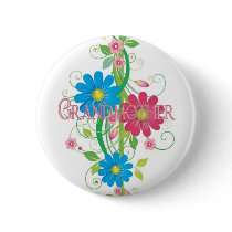 Glamorous flowers Grandmother buttons