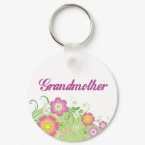 Glamorous flowers Grandmother keychains