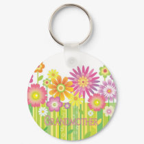 Glamorous flowers Grandmother keychains