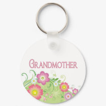 Glamorous flowers Grandmother keychains