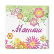 Glamorous flowers Mamaw magnets