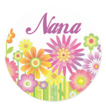 Glamorous flowers Nana stickers