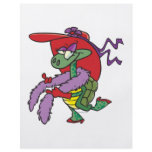 glamorous girly fashion turtle cartoon flyers
