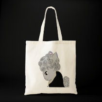 Glamorous Gloria Grey Squirrel Folk Art Bag bags