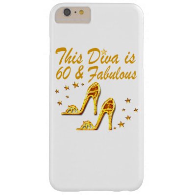 GLAMOROUS GOLD 60TH BIRTHDAY BARELY THERE iPhone 6 PLUS CASE