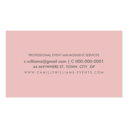 GLAMOROUS gold sparkly glitter confetti baby pink Business Card (back side)