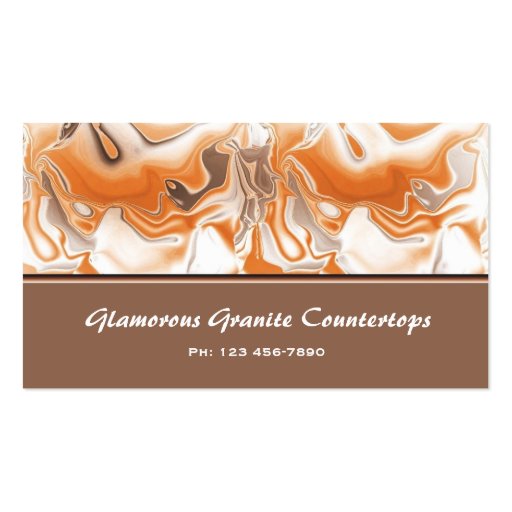 Glamorous Granite Countertops Business Card Zazzle