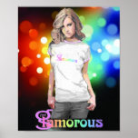 Glamorous - Poster (black)