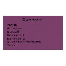 Glamorous Profile Card Business Cards