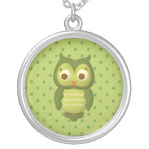 glamorous Wise Owl Personalized Necklace
