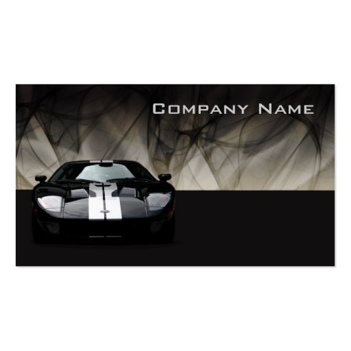 Glamour Black Sports Car Business Card Zazzle