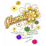 glamour flowers t-shirt