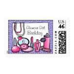 Glamour Girl Birthday (pd) postage
