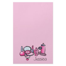 Glamour Girl Birthday Customized Stationery