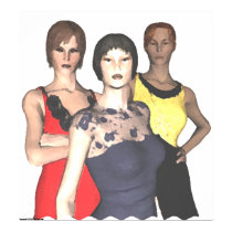 Glamour Girls Print by debwire Glamour Girls Print