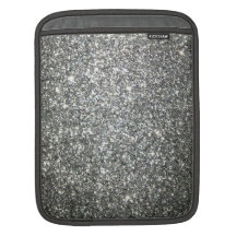 Glamour Silver Glitter iPad Sleeve