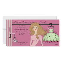 Glamour Teen Invitation Photo Card Template