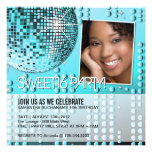 Glamourous Sweet Sixteen Disco Ball Invitation