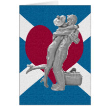 Glasgow Lovers Kiss Card