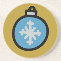 Glass Ball Ornament Coaster coasters