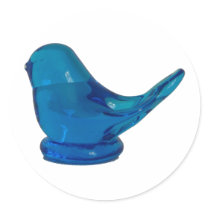 Glass Bluebird Sticker