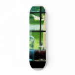 Glass Bottles on Windowsill Skate Board Decks