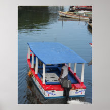 Glass Bottom Boat Negril River Jamaica Canvas Prin Posters
