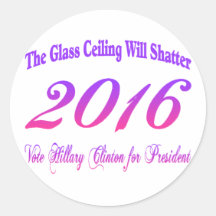 Glass Ceiling Round Stickers
