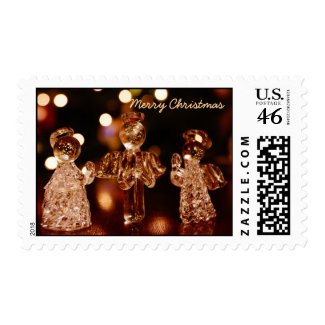 Glass Christmas Angels Postage Stamps