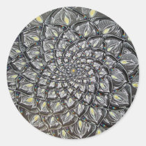 Glass Chrysanthemum stickers