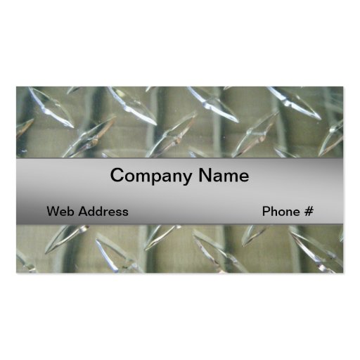 Glass Company Business Card (front side)