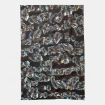 Glass Crystals Reflection Towel