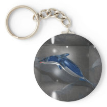 Glass Dolphin Key Chain