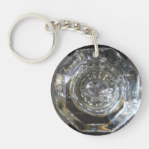 Glass Door Knob Key Chain, Double-Sided Acrylic