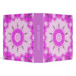 Glass Effect Mosaic Pink Vinyl Binder