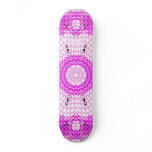 Glass Effect Mosaic Pink Skate Board