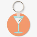 Glass Eye Human Eyeball Martini keychains