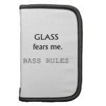 Glass Fears Me, Bass rules! black text Planner