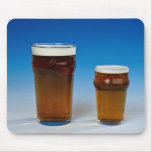Glass filled with beer mousepad