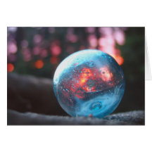 Glass Float at Sunset Card