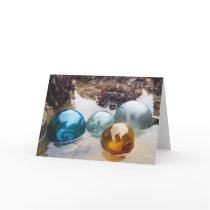 Glass Floats on water Greeting Card