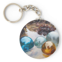 Glass Floats on water Key Chain
