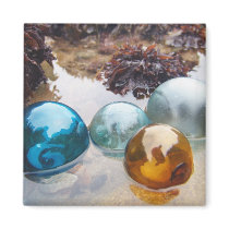 Glass Floats on water Refrigerator Magnets