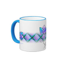 Glass flower mug (customizable!)