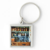 Glass Funnels and Barber Pole Keychains