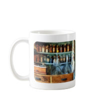 Glass Funnels and Barber Pole Mug