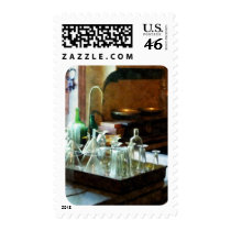 Glass Funnels and Bottles Postage Stamp
