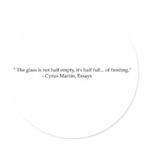 Glass Half Full stickers