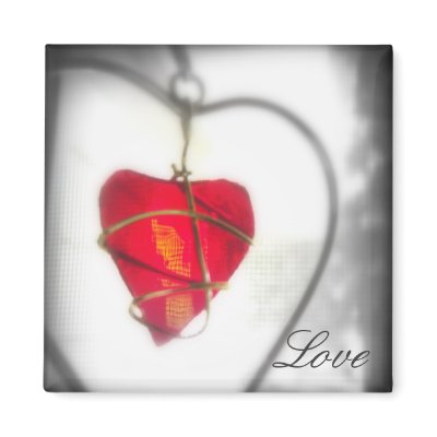 Glass Heart Magnet by indolilly